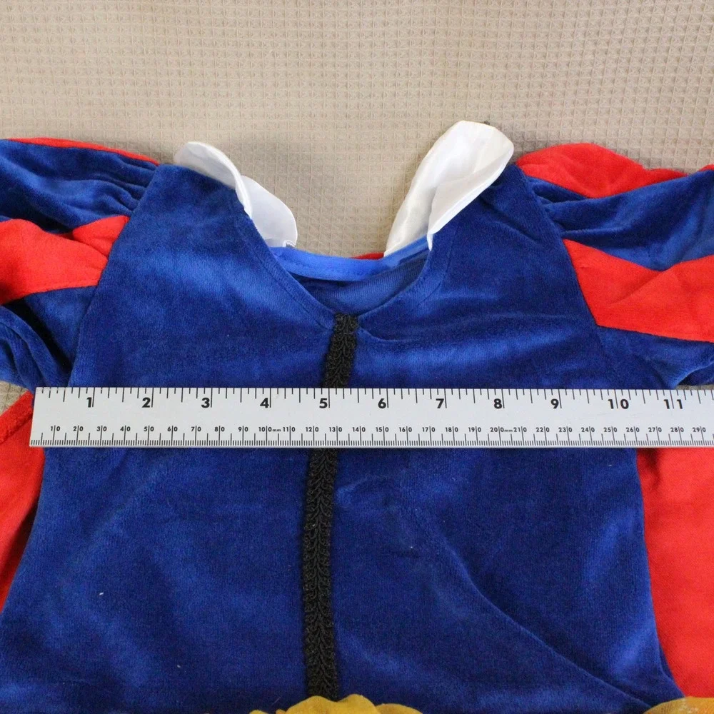 Snow White Costume Dress Girls 5T Blue Yellow Red Princess Fairycore Halloween